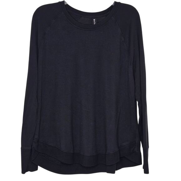 Athleta Mindset Sweatshirt Size 1X Black Soft Nirvana Knit #472751 - Picture 10 of 10